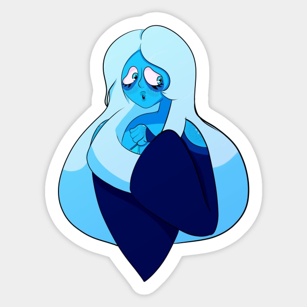 Blue Diamond Sticker by Shrew_Boi